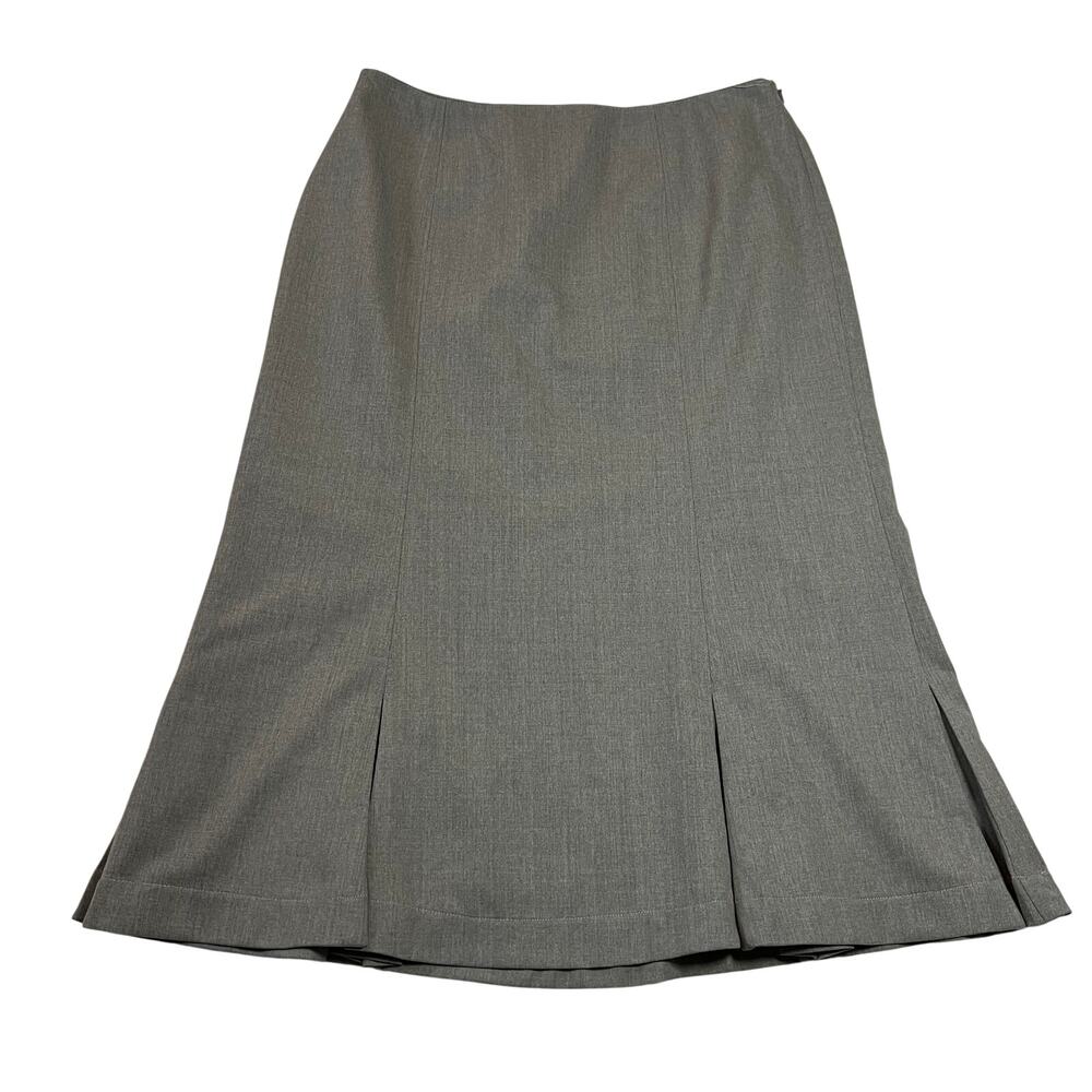 Lauren Ralph Lauren Wool Blend Pencil Flare Godet Midi Skirt Size 10 Lightweight